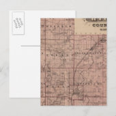 Kaart van het district Rice, Minnesota (Voorkant / Achterkant)