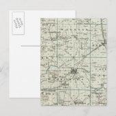 Kaart van het district Saline (Voorkant / Achterkant)