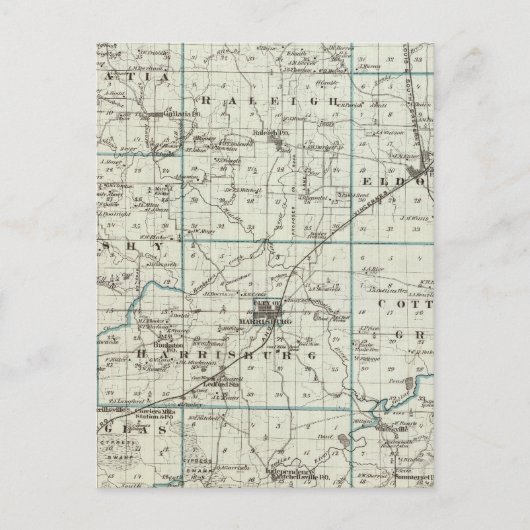 Kaart van het district Saline (Voorkant)