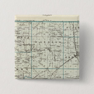 Kaart van het district Saline Vierkante Button 5,1 Cm