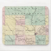 Kaart van het district Shawano, staat Wisconsin Muismat (Voorkant)