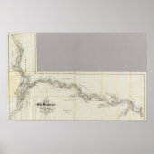 Kaart van het district Venango Poster (Voorkant)