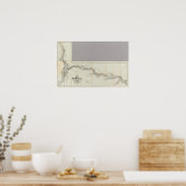 Kaart van het district Venango Poster (Keuken)