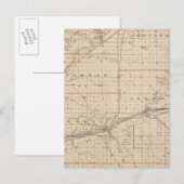 Kaart van het district Wabash (Voorkant / Achterkant)