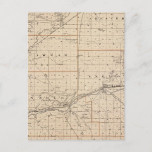 Kaart van het district Wabash