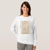 Kaart van het district Wabash T-shirt (Voorkant volledig)