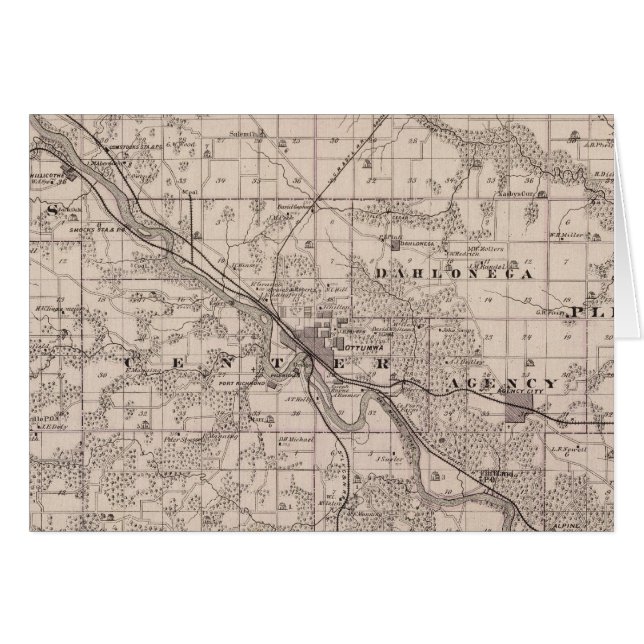 Kaart van het district Wapello, staat Iowa (Voorkant Horizontaal)