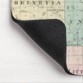 Kaart van het district Waupaca, staat Wisconsin Muismat (Hoek)