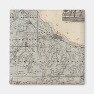 Kaart van het district Winona, Minnesota Magneet