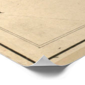 kaart van het dorp Plymouth (MA) (1846) Poster (Hoek)