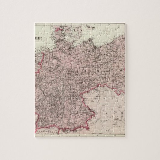 Kaart van het Duitse rijk Legpuzzel (Verticaal)