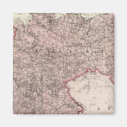 Kaart van het Duitse Rijk Magneet (Voorkant)