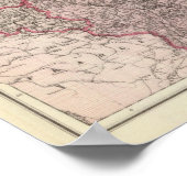 Kaart van het Duitse Rijk Poster (Hoek)