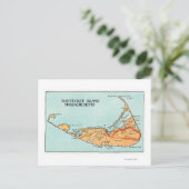 Kaart van het eiland (Staand voorkant)