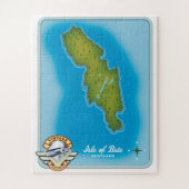 Kaart van het eiland Bute Legpuzzel (Verticaal)