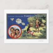 Kaart van het eiland en Moorea (Voorkant)