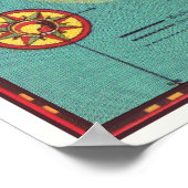  kaart van het eiland Hawaii Poster (Hoek)