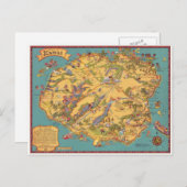  kaart van het eiland Kauai (Voorkant / Achterkant)