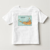 Kaart van het eiland kinder shirts (Voorkant)