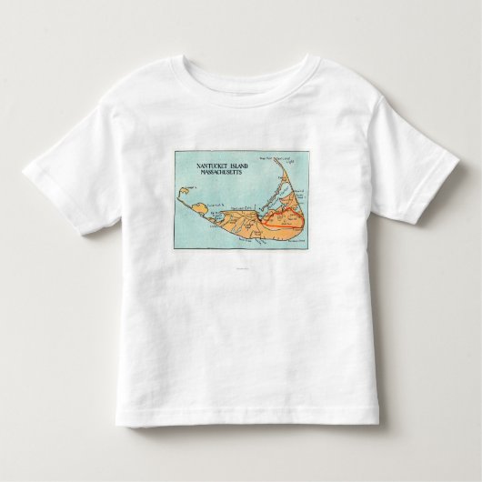 Kaart van het eiland kinder shirts (Voorkant)