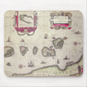 Kaart van het eiland Molukken, gegraveerd Muismat (Voorkant)