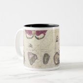 Kaart van het eiland Molukken, gegraveerd Tweekleurige Koffiemok (Voorkant links)