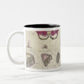 Kaart van het eiland Molukken, gegraveerd Tweekleurige Koffiemok (Links)