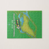 kaart van het eiland Montreal Canada Legpuzzel (Horizontaal)