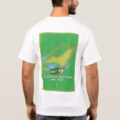 kaart van het eiland Montreal Canada T-shirt (Achterkant)