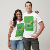 kaart van het eiland Montreal Canada T-shirt (Unisex)