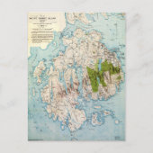 Kaart van het eiland Mount Desert, Maine (1917) (Voorkant)