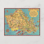 kaart van het eiland Oahu (Voorkant)