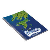 kaart van het eiland Oronsay Scotland Notitieboek (Rechterzijde)