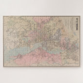 kaart van het eiland Providence Rhode (1901) Legpuzzel (Horizontaal)