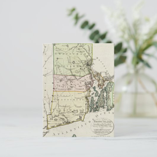  kaart van het eiland Rhode (1797) (Staand voorkant)