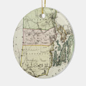  kaart van het eiland Rhode (1797) Keramisch Ornament (Links)