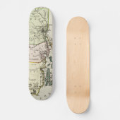  kaart van het eiland Rhode (1797) Persoonlijk Skateboard (Voorkant)