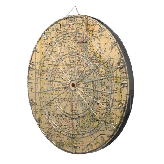  kaart van het eiland Rhode (1875) Dartbord (Voorkant Rechts)