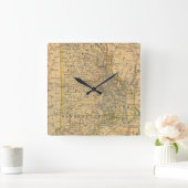 kaart van het eiland Rhode (1875) Vierkante Klok (Huis)