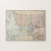  kaart van het eiland Rhode (1891) Legpuzzel (Horizontaal)