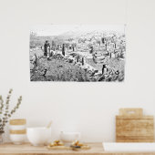 Kaart van het eiland Rhodes Poster (Keuken)