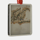 Kaart van het eiland Santo Domingo Metalen Ornament (Rechts)