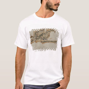 Kaart van het eiland Santo Domingo T-shirt