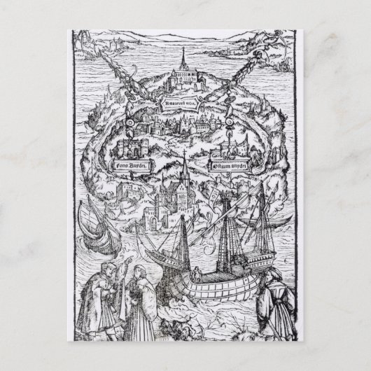 Kaart van het eiland Utopia, Boekarchitectuur (Voorkant)