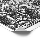 Kaart van het eiland Utopia, Boekarchitectuur Poster (Hoek)