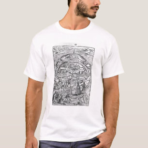 Kaart van het eiland Utopia, Boekarchitectuur T-shirt
