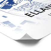 Kaart van het Elland Road Stadium - thuisbasis van Poster (Hoek)