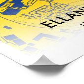 Kaart van het Elland Road Stadium, thuisbasis van Poster (Hoek)