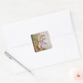 Kaart van het estuarium van de St. Lawrence Vierkante Sticker (Envelop)