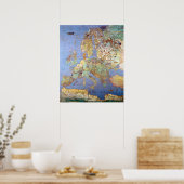 Kaart van het Europa van de zestiende eeuw Poster (Keuken)